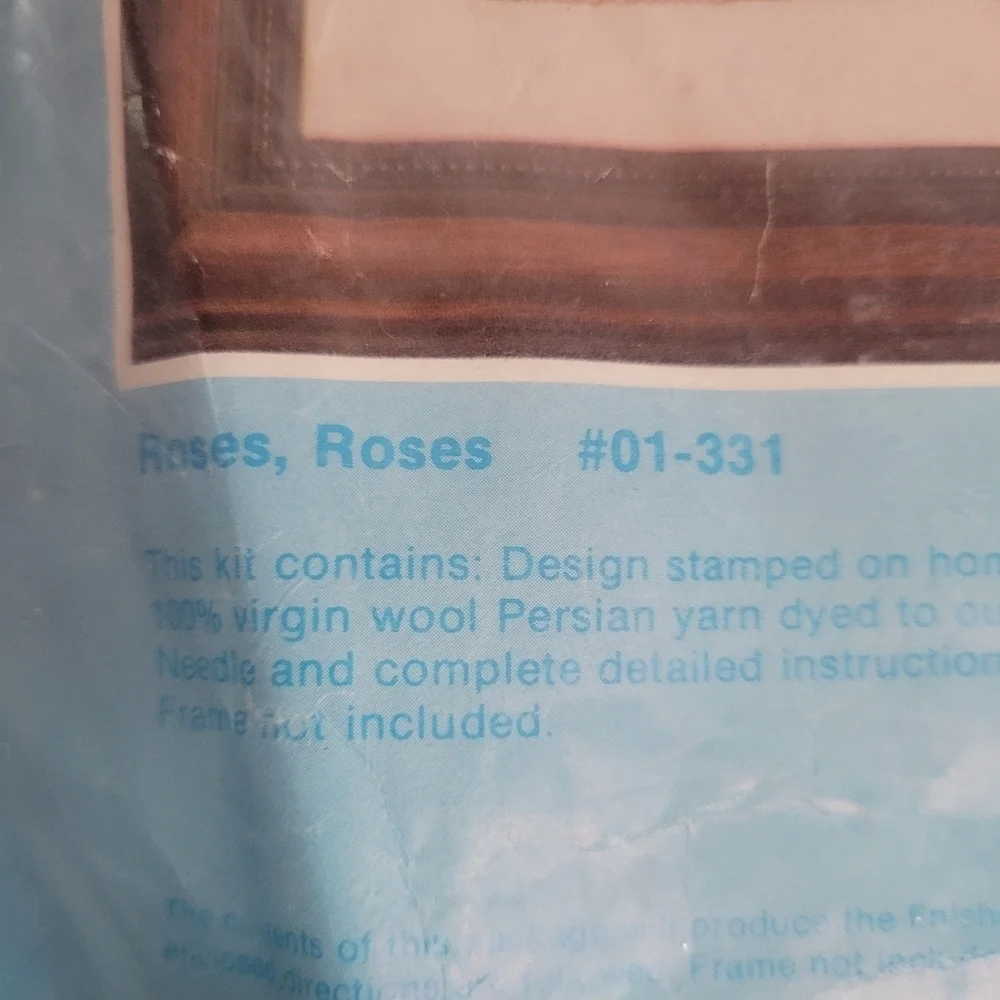 Multiple Choices Crewel Stitchery Kit #01-331 Roses,Roses by Adele Veres NIP